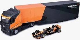 BBurago F1 Mclaren Racing Transportsæt MCL38 Norris 4 1 43