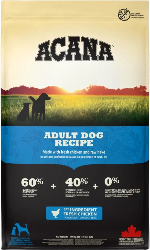 acana dog range adult 11,4kg