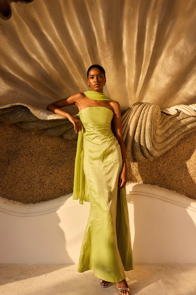 calipso dress wasabi