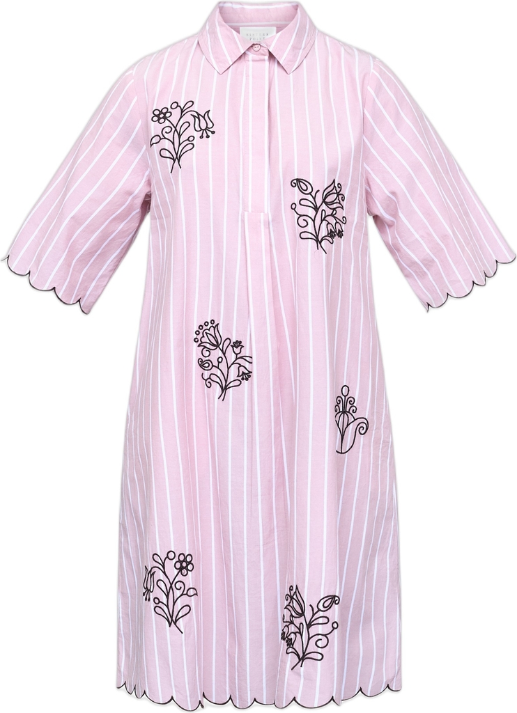 SisterS Point Edinadr2 Kvinde Mauve Stripes Midi Kjoler Str M - hos Magasin