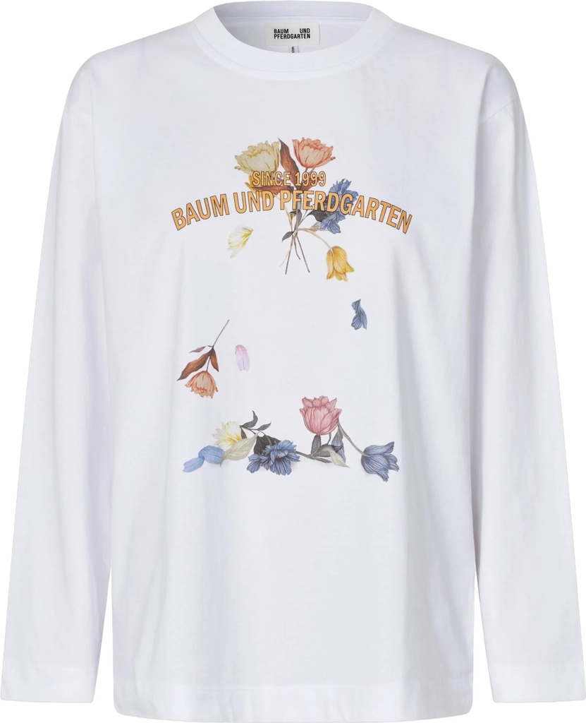 jeevona langærmet t-shirt - baum falling flowers
