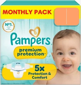 pampers premium protection blöja storlek 3 (6-10 kg) 204 st