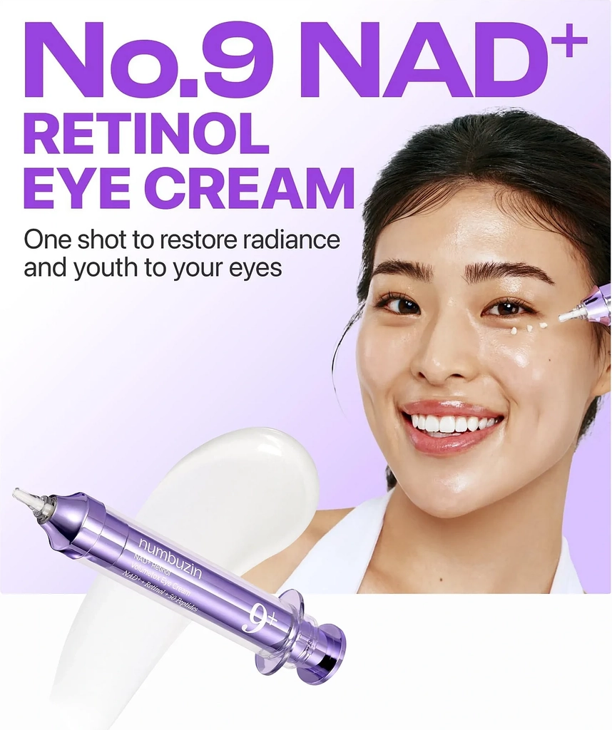 numbuzin no.9 nad retinol volumetox eye cream 10 ml