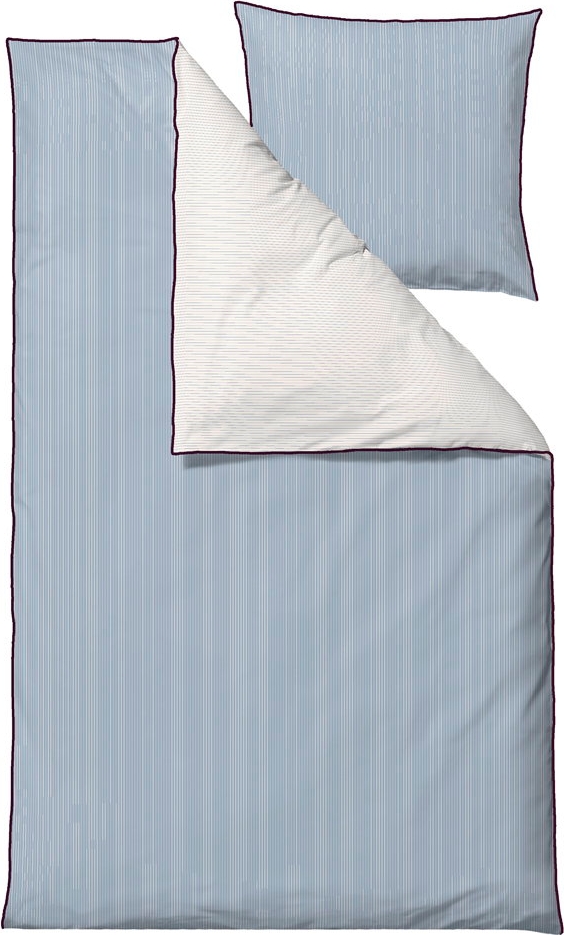 Södahl - Sengetøj 140 x 200 cm Frame Linen blue