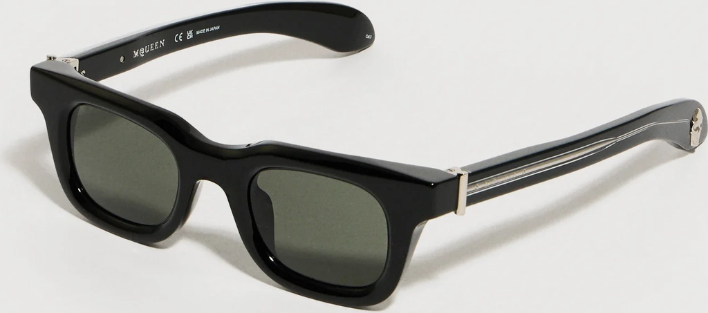 Alexander McQueen Asian Fit 001 Solbriller Mænd - Black