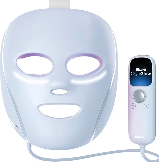 shark cryoglow led-maske + kühlung der augenpartie – blau fw312eu
