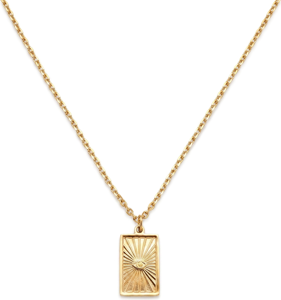 Arkai 14K Forgyldt Evil Eye Halskæde