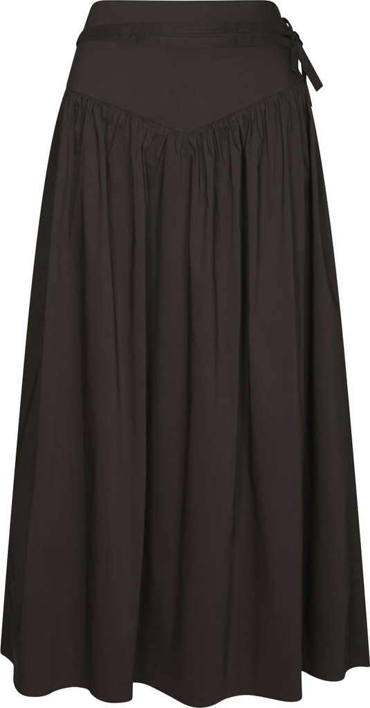 Neo Noir Anais Poplin Skirt Kvinde Chocolate Brown