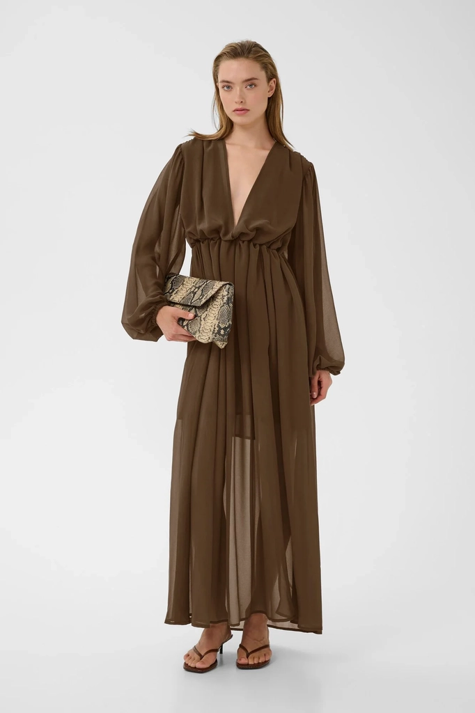 Gestuz Gzdarly Long Dress - Brown - 38