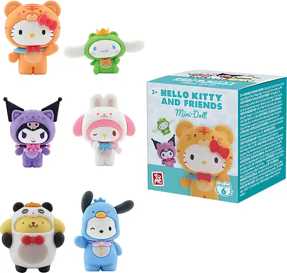 yume hello kitty and friends forest figur 5 cm - flere varianter - assorteret