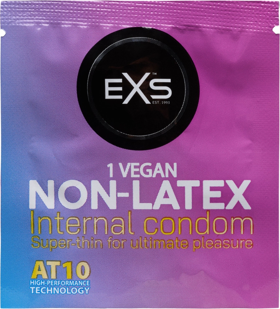 exs vegansk latexfrit internt kvindekondom – 1 stk.