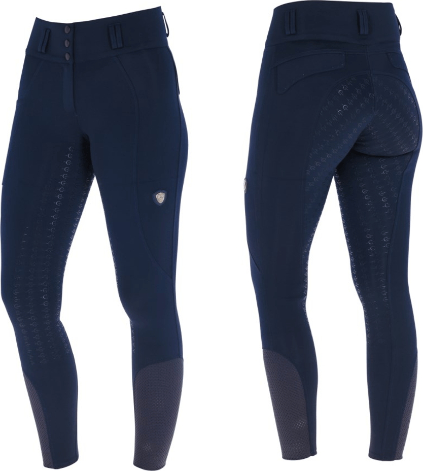 Covalliero High Waist Ridebukser - Dark Navy - STR 36