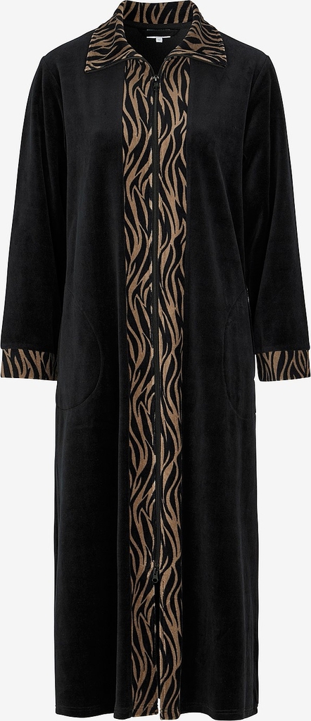 Damella - Morgonrock Robe - Svart