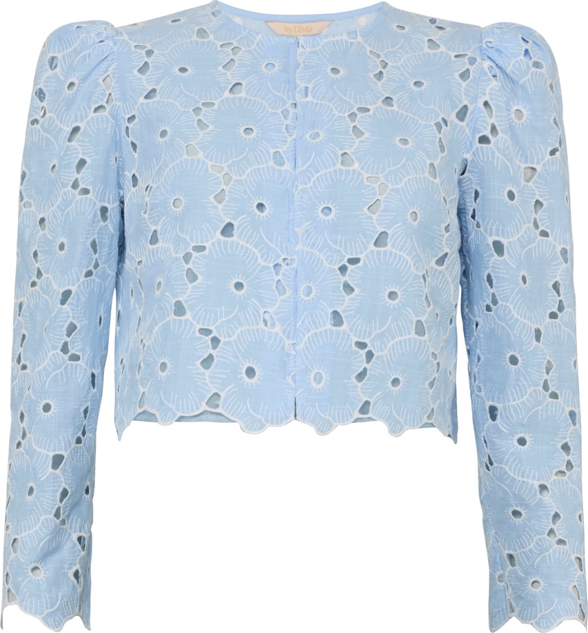 byTimo - Jakke Broderie Anglaise - Blå