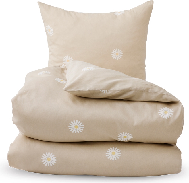 Nordisk Tekstil Daisy sengesæt sand 140x200 cm