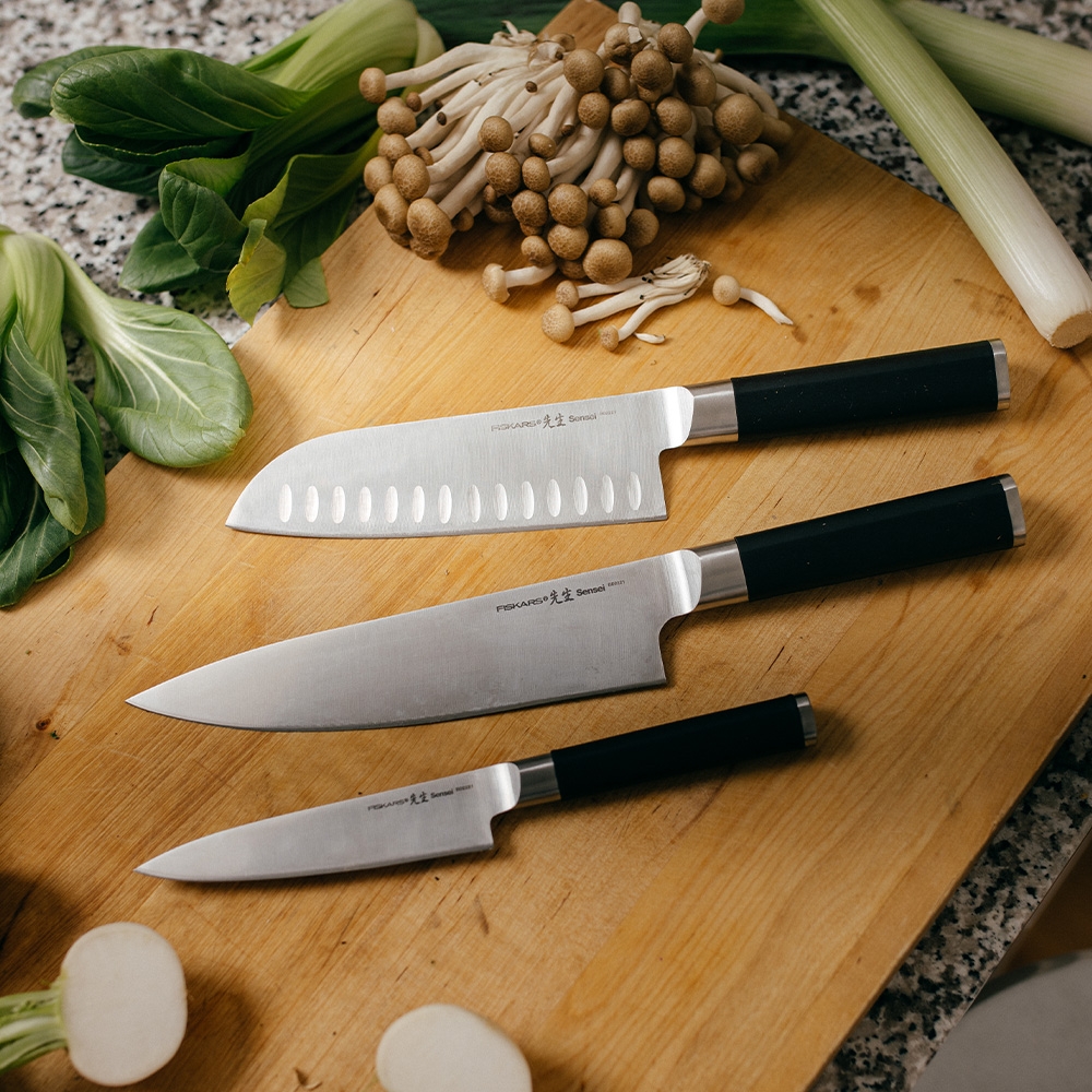 Fiskars Sensei knife set, three-piece Knivsæt