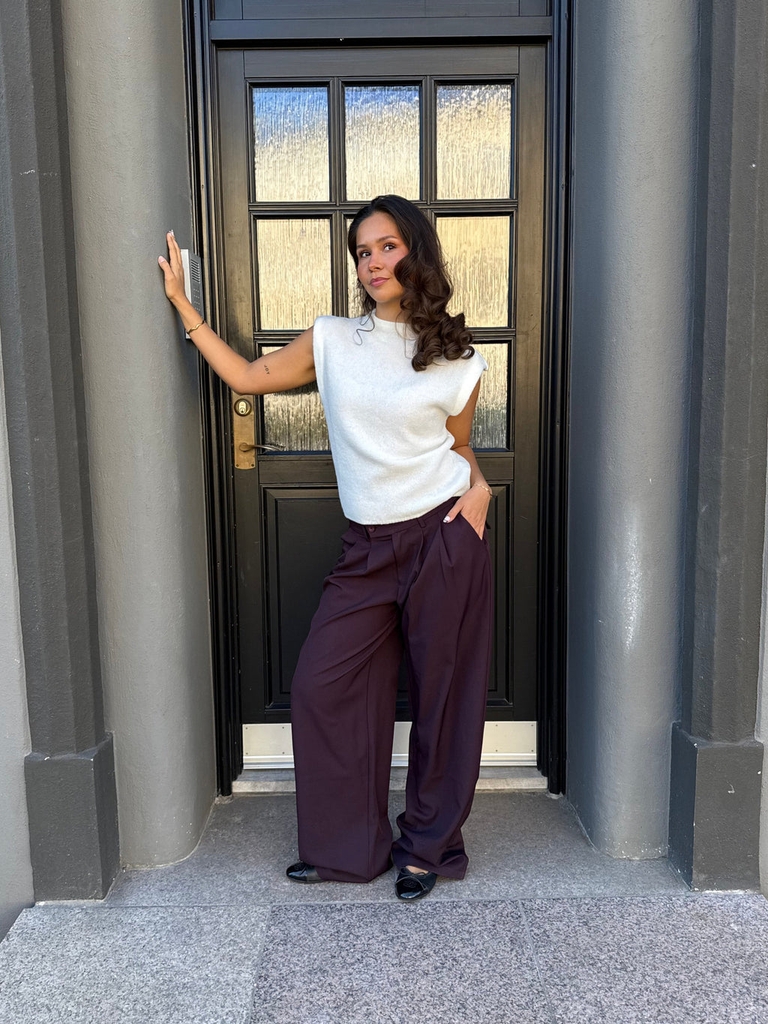 nora pants - plum