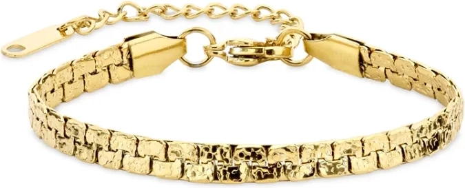 vandfast armbånd i forgyldt stål x 4,6 mm  - oceana