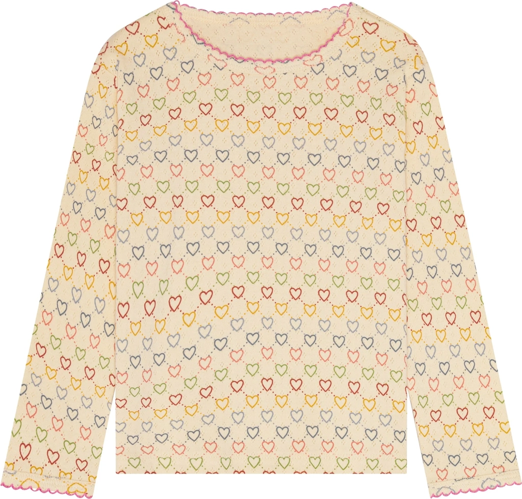 okker gokker pointelle hearts mini ls t-shirt