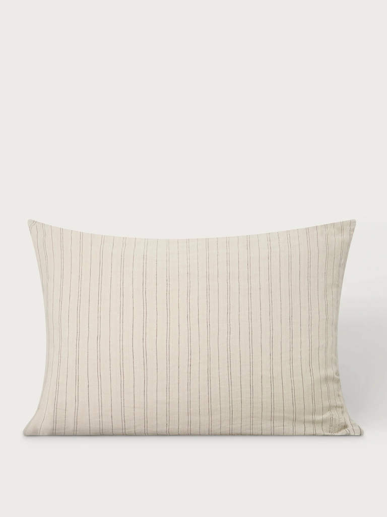 cushion cover - 50 x 70 cm - striped beige