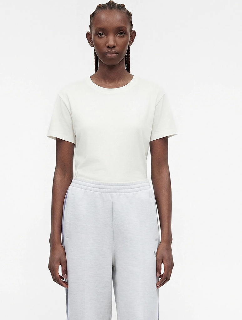 ADIDAS ORIGINALS Wide Leg Bukser 'Spacer' i Lysegrå, Mørkegrå