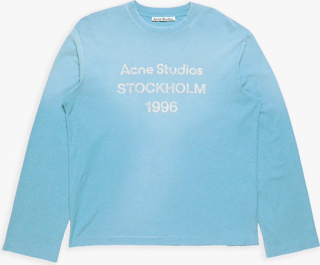 Acne Studios Sprayed 1996 Logo Long-Sleeve T-shirt