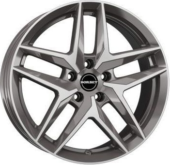 borbet z (anthracite, blank, poleret)     8.5x20 et38 5x112 57.1