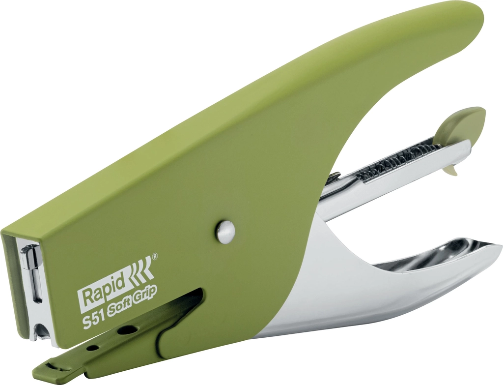 Hæftetang S51 t/15ark SoftGrip grøn