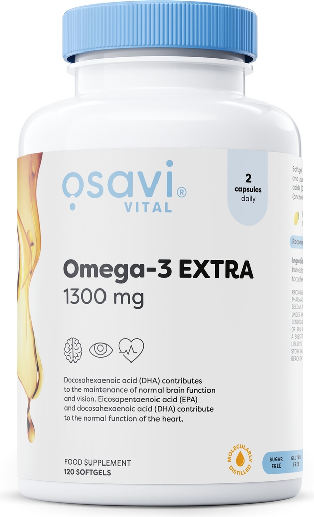 Osavi Omega-3 Extra, 1300mg Lemon 120 pcs