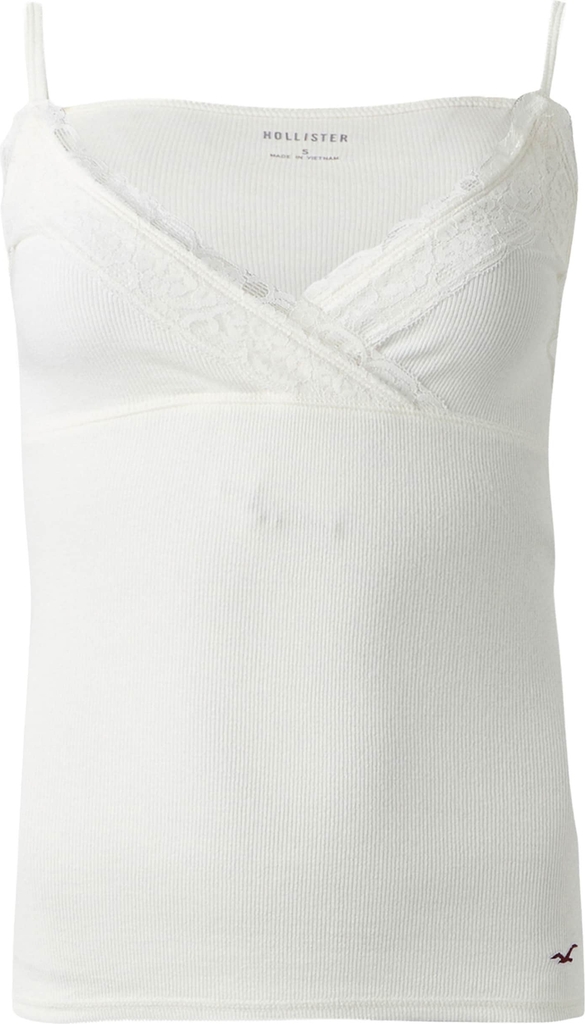 Hollister White Lace Camisole - Overdel Hvid