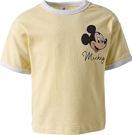 mickey mouse t-shirt str. 86/92 - gul