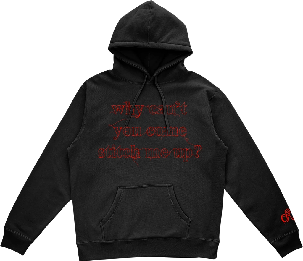 stitch me up embroidered hoodie