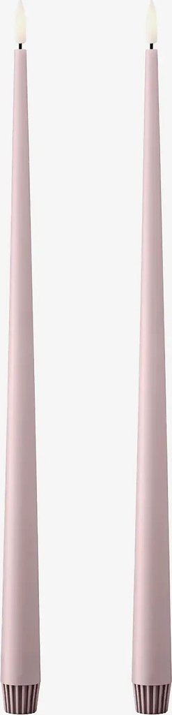 ester & erik Led Taper Candle 40Cm 2-Pack - Pink - H:40CM