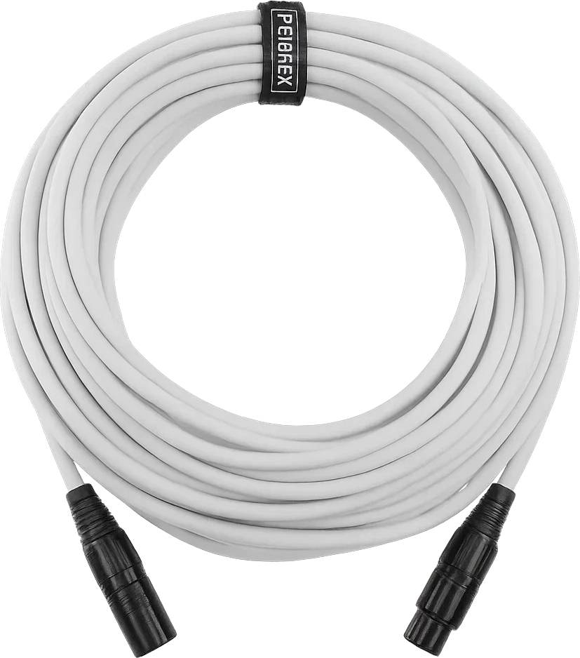 perfex xlr kabel (10m - hvid)