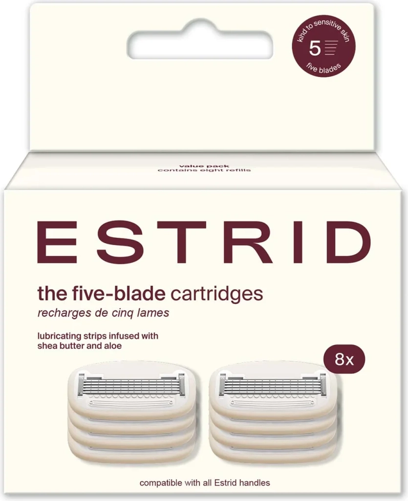 Estrid Five-Blade Cartridges XL 8-Pack