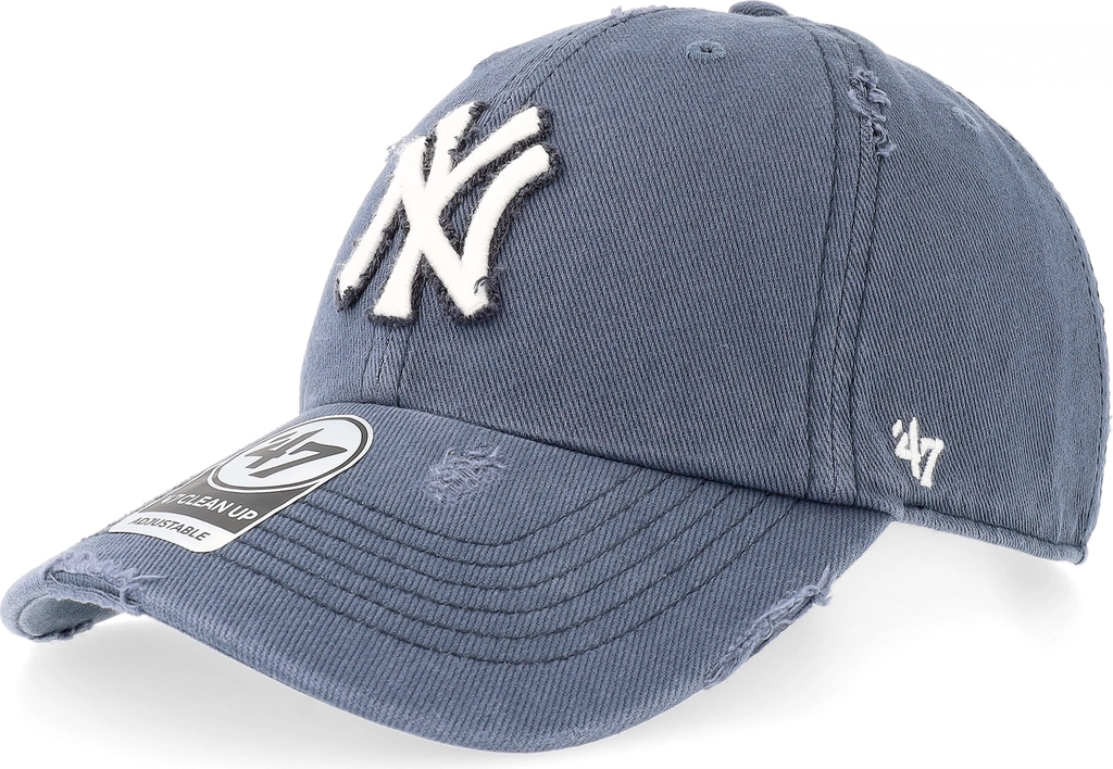 new york yankees weathered clean up rusted navy dad cap