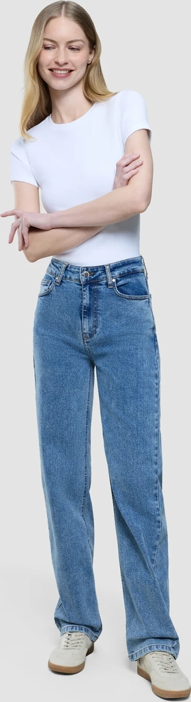 jeans straight snow blue wash