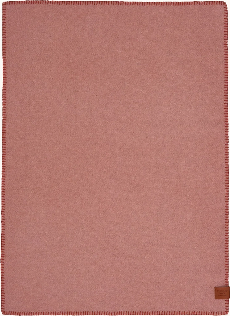 klippan tæppe uld pink