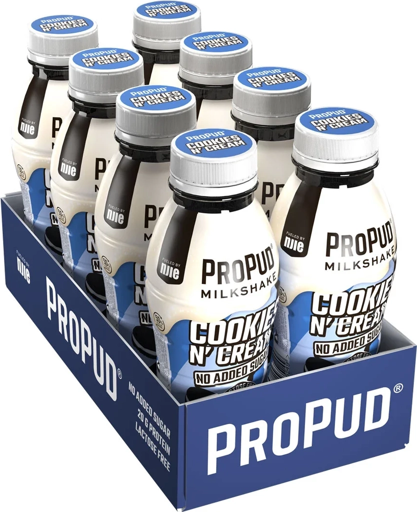 propud proteinmilkshake - cookies n' cream (8 x 330ml)