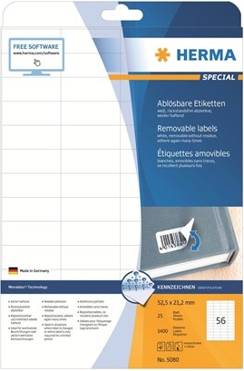 Herma Removable Labels A4