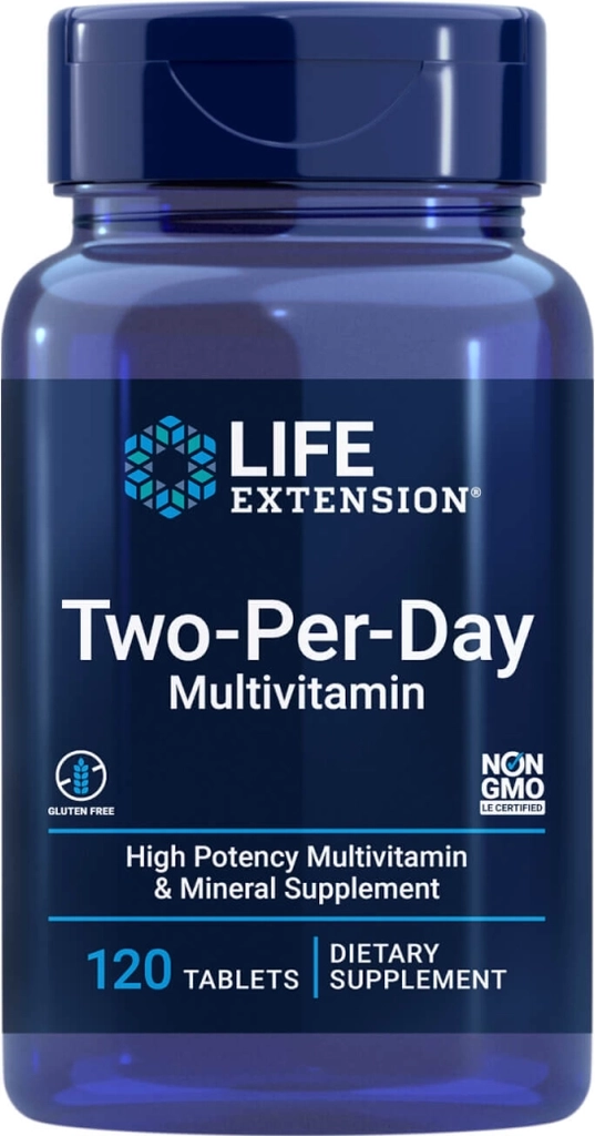 2-per-dag vitaminer | 120 kapsler | højpotens multivitamin