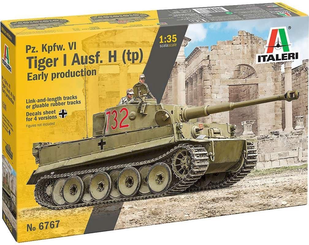 Italeri Pz Kpfw Vi Tiger I Ausf H Tp Tank Byggesæt