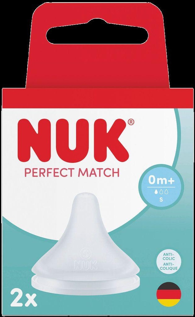 Nuk Perfect Match Silikone Sut til Flasker - 2 stk.