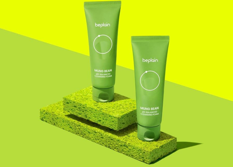 beplain mung bean ph balanced cleansing foam 80ml