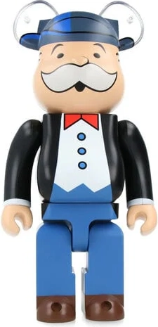 400% bearbrick - mr. monopoly