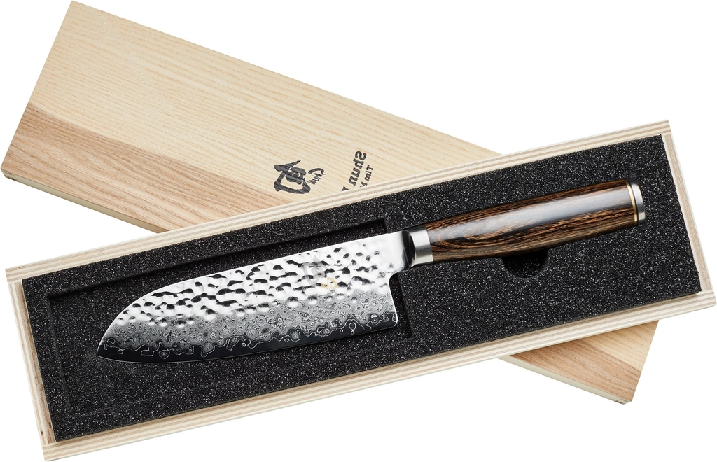 shun premier santoku kniv - 14 cm.