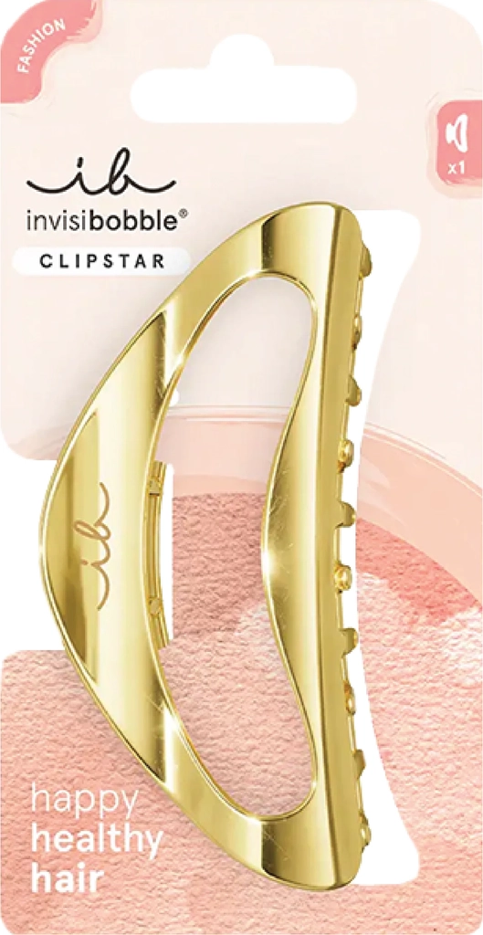 invisibobble clipstar gold luxe, gull, 1 stk.