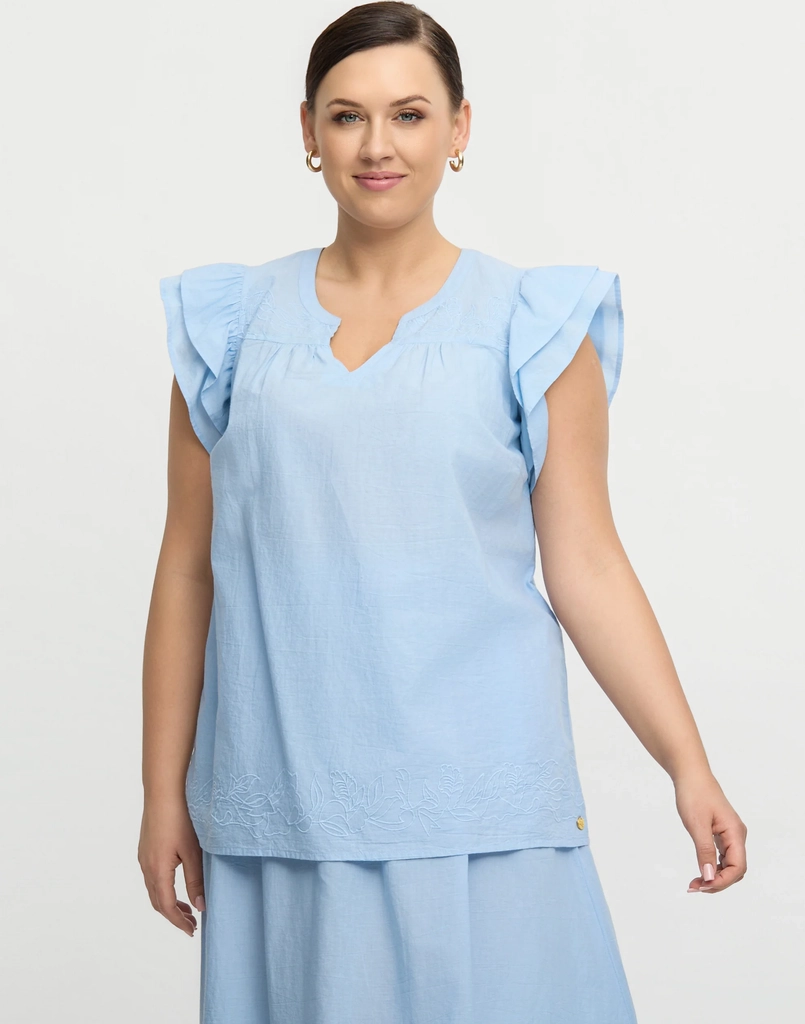 cloe top - sky blue