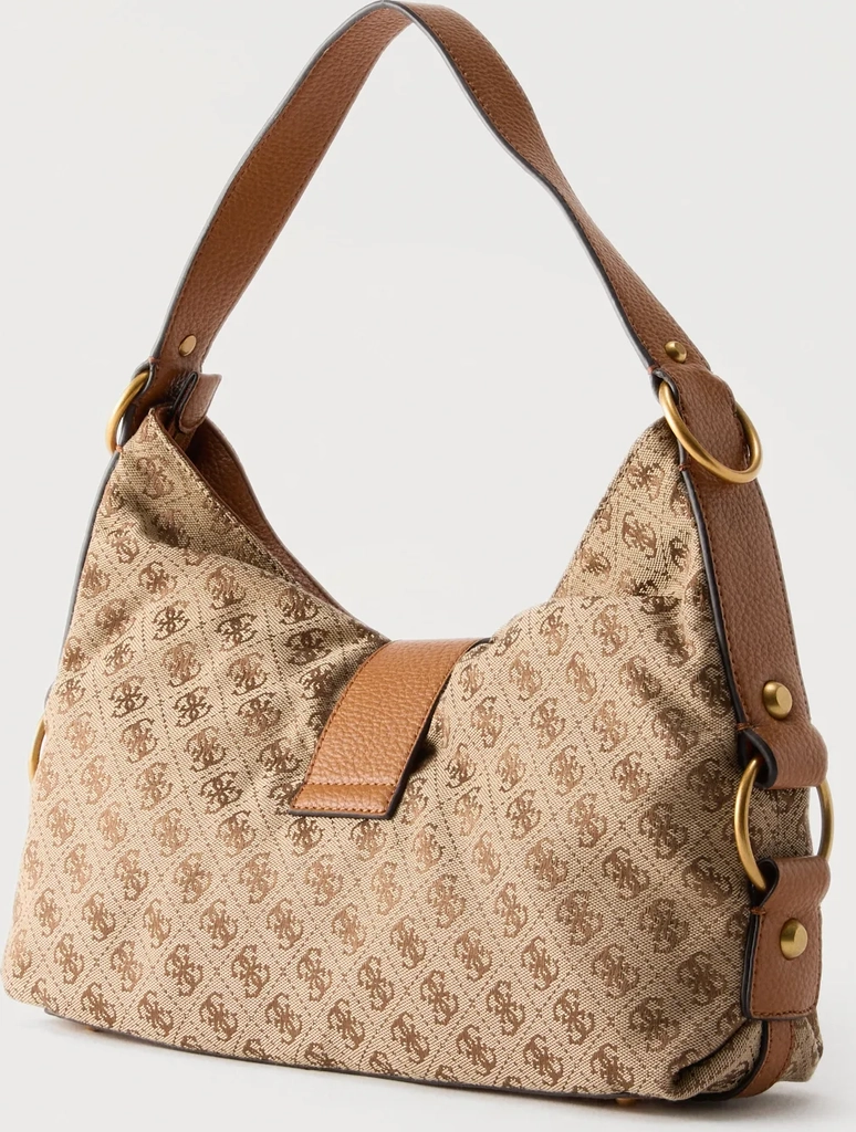 Guess Camden Skuldertaske 36 cm Brun - Beige
