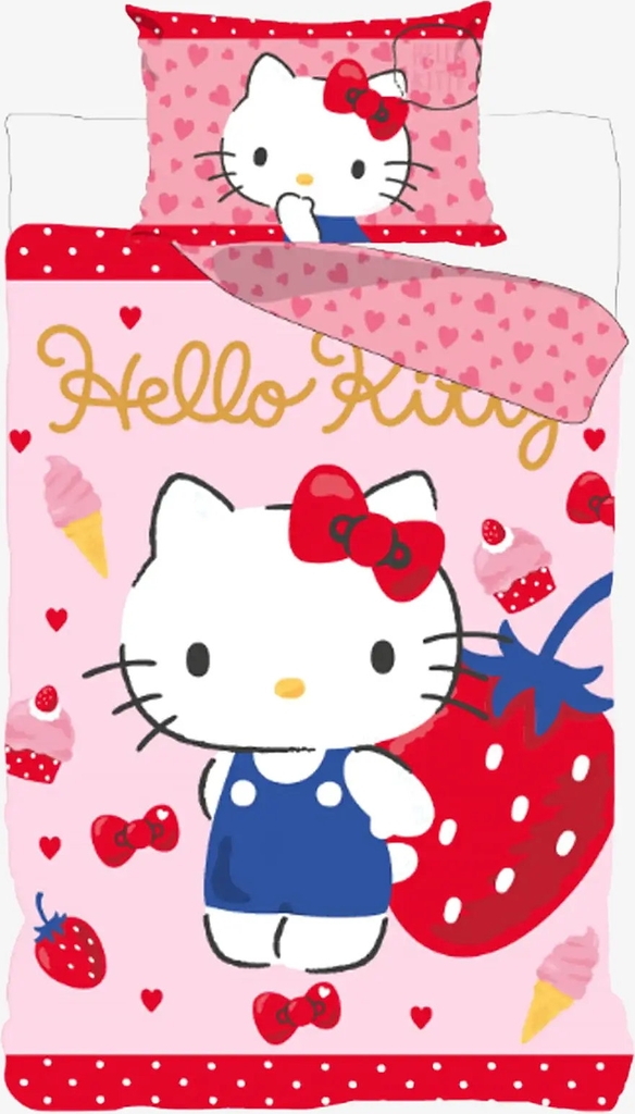 bed linen hello kitty hk24-3469 100x140 40x45 cm